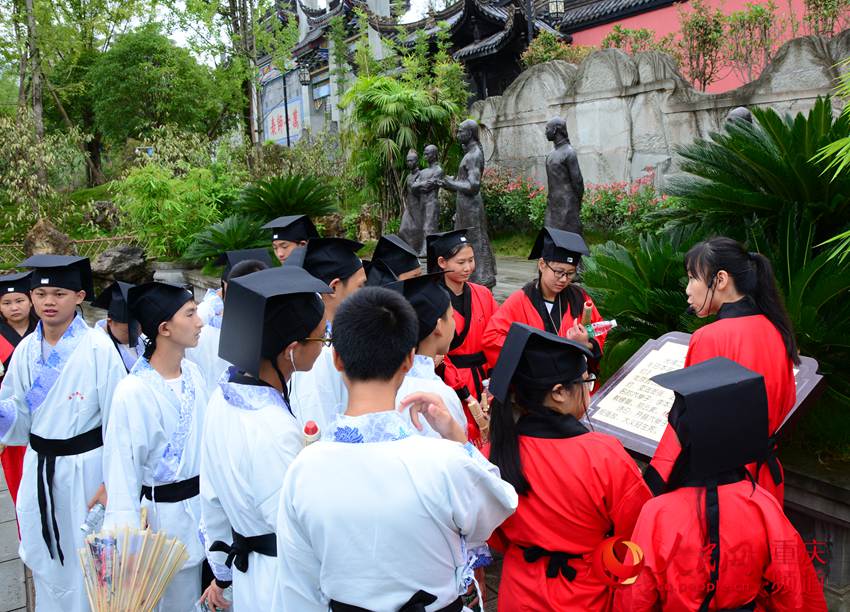穿汉服游举子园 领略重庆开州别样人文风情(图4)