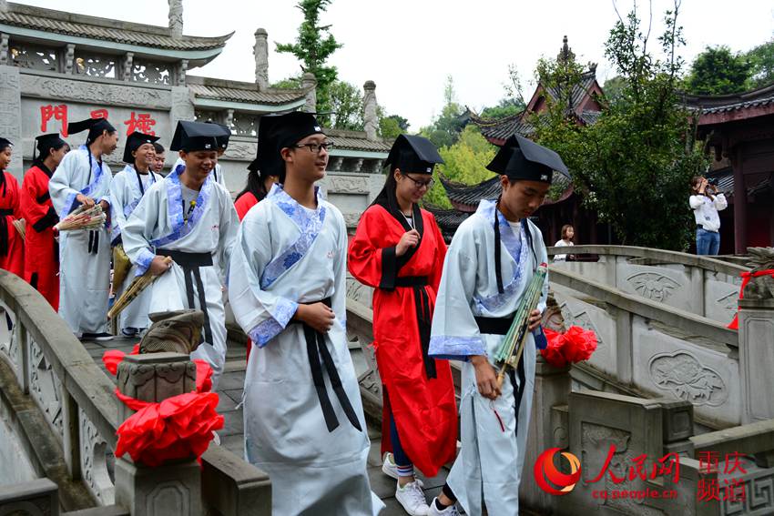 穿汉服游举子园 领略重庆开州别样人文风情(图5)