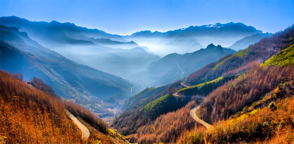 雪宝山十宝之千层红叶(图6)